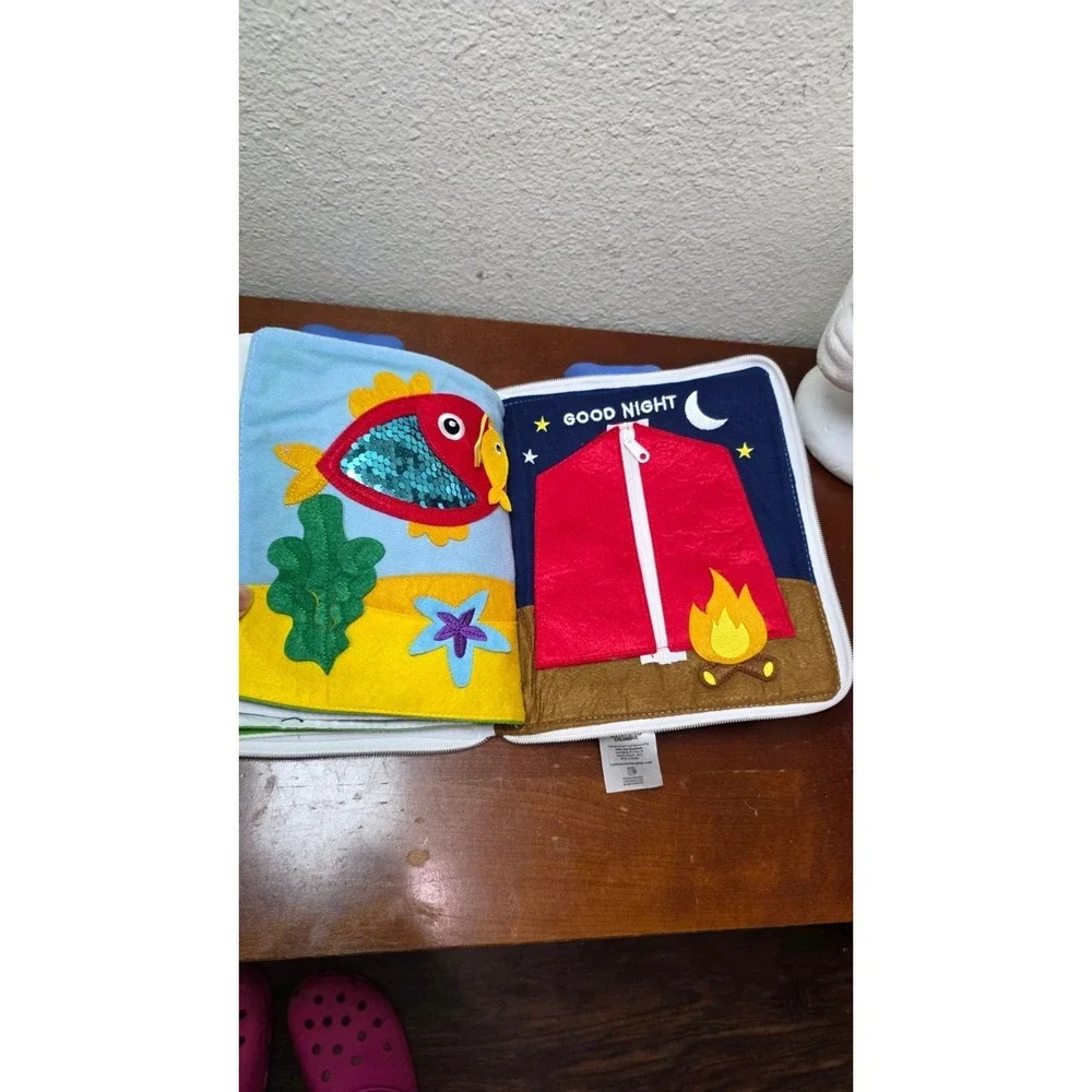 Curious Columbus Fabric Activity Book AWAY‎ WE GO Interactive Soft Travel Book